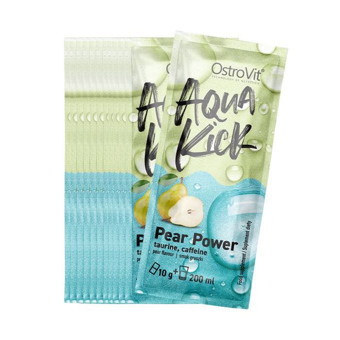 Aqua Kick Pear Power 10 g x 24 BOX Pear - Source de Taurine et de Caféine
