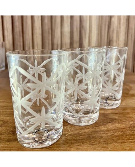 Verres à thé - Transparent - Set de 6 - En verre - Compatibles lave-vaisselle - Élégants