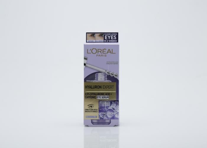 Sérum contour des yeux - L'OREAL PARIS - Hyaluron Expert - 2.5% Acide Hyaluronique - Caffeine - Niacinamide