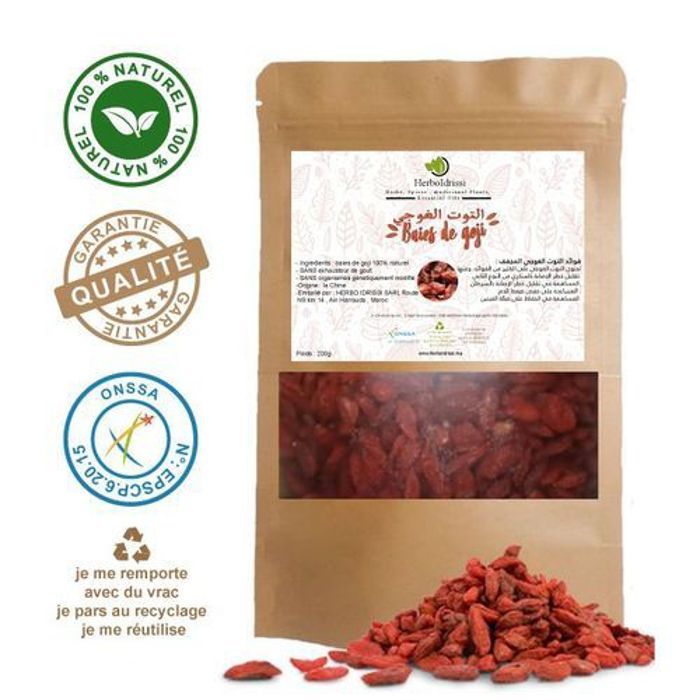 HERBO IDRISSI BAIES DE GOJI 500g - Antiviellissement - Antifatigue - Immunité