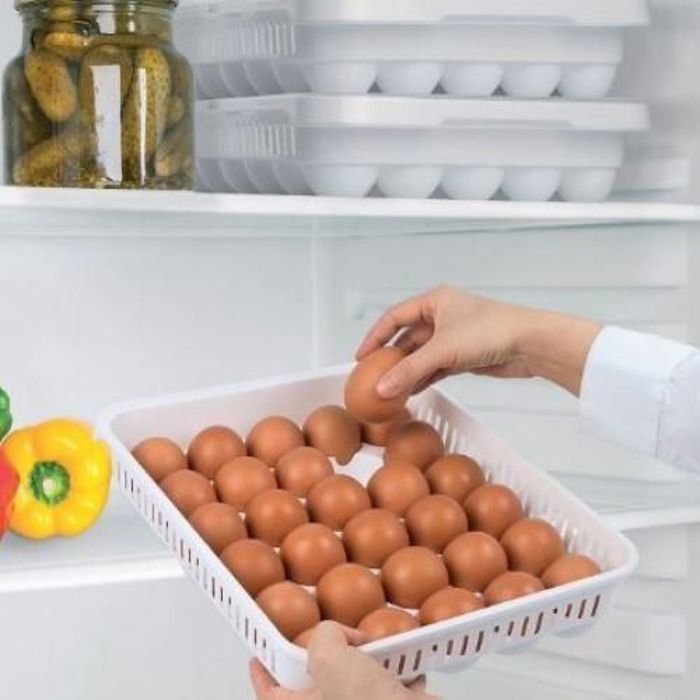 Boîte à œufs pour 30 œufs en plastique avec couvercle