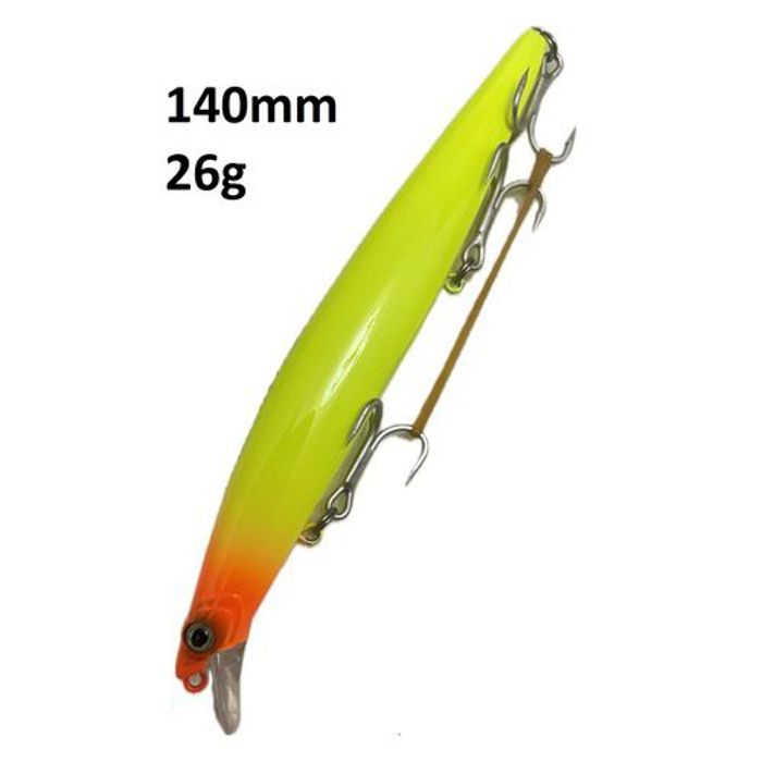 Leurre de pêche - Blue Fish - Bass Minnow - Sinking 140mm - 26g - Couleur Bleu