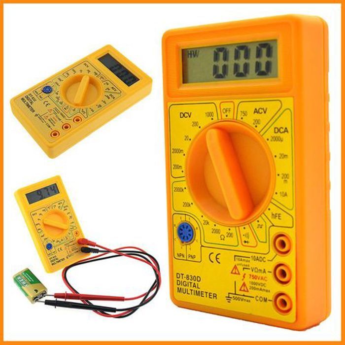 Digital Multimetre Électrique // VoltMetre // Ampèremètre // Ohm Testeur