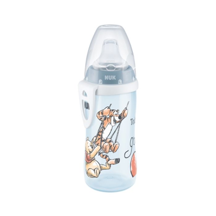 Biberon - NUK - Disney Winnie l'Ourson - 300ml - Bec verseur en silicone - Étanche