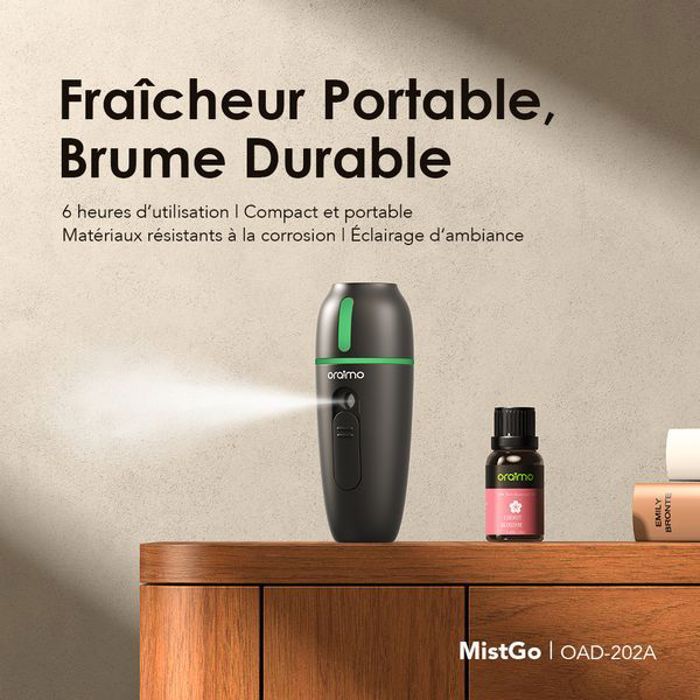 oraimo MistGo Humidificateur portable 900 mAh
