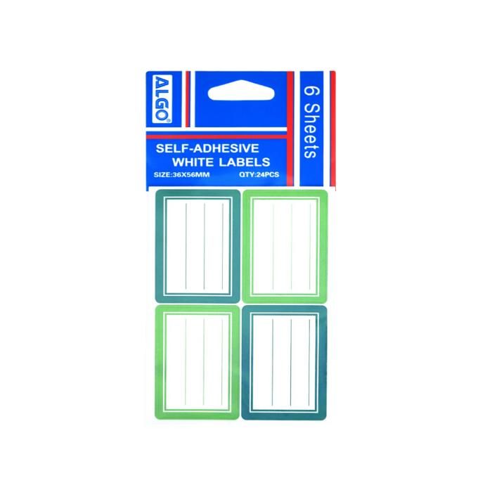 ETIQUETTES SIMPLES ALGO - Vert