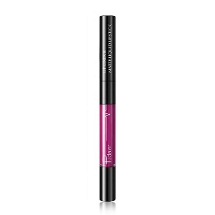 Pudaier Rouge à Lèvres Liquide Mat et Crayon à Lèvres 2N1 12 VIOLET