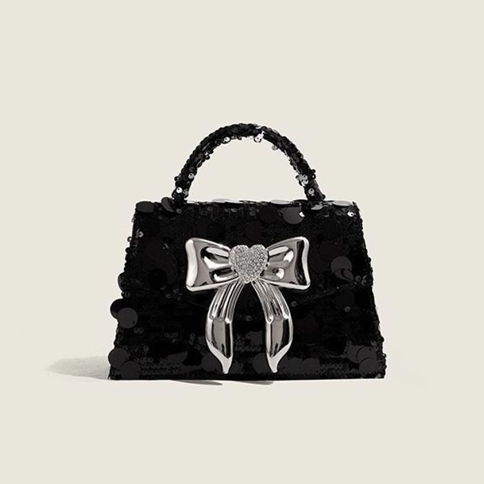 Sac à main - COUCOU PARIS - CK024-1 - Cuir - Noir - Tissu unique