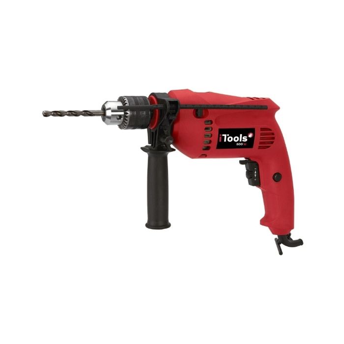 Perceuse Électrique 500W à Percussion – Vitesse Réglable, Mandrin 13 mm pour Bois, Métal et Béton