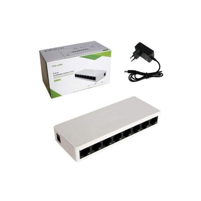 SWITCHE PIX-LINK 8-PORT 10/100Mbps DESKTOP LV-SW08