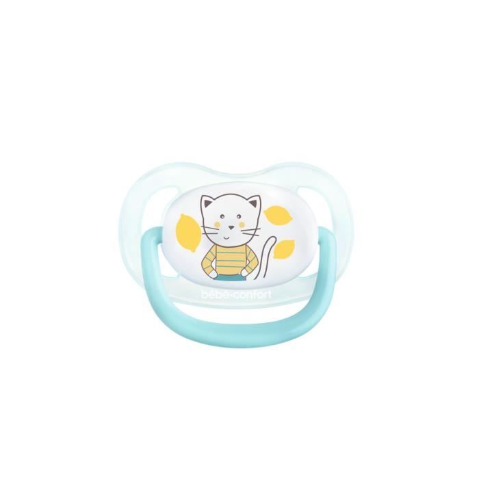 BEBE CONFORT 2 Sucettes Physio Air Confort Silicone 18/36 - Bleu & Jaune - The Gardener