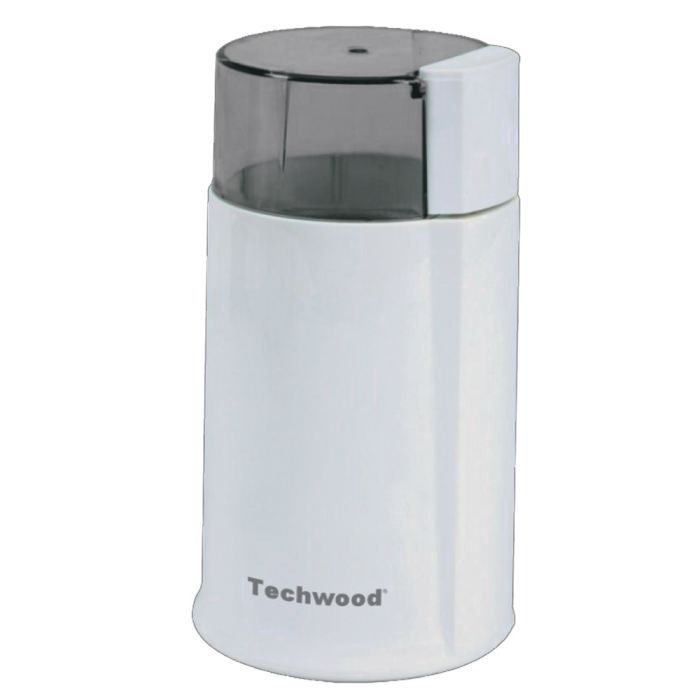 Moulin à Café Electrique - TECHWOOD TMC-884 - Capacité 50g - Lames en acier inoxydable - Blanc