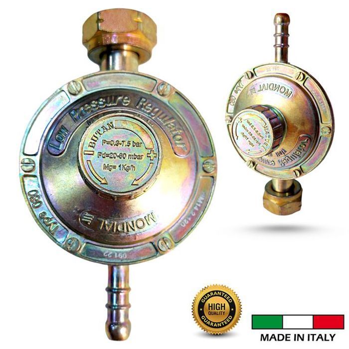 Détendeur à Gaz, Régulateur Réglable 1kg/h, Haut Qualité 20-60 mbar