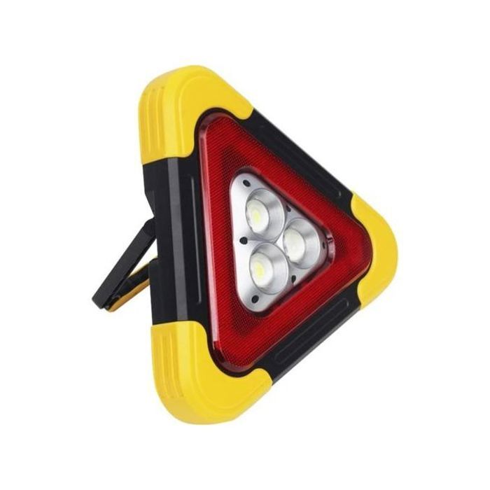Lampe de travail multifonctionnelle à énergie solaire avec cob et voyants d'avertissement - hurry bolt