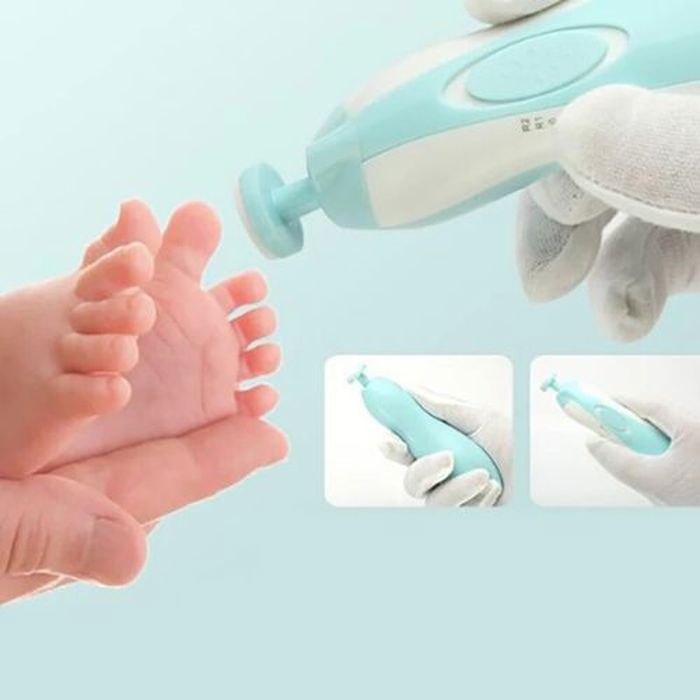 Kit de manucure électrique pour bébés, Kit de soins pour nouveau-nés 6 pièces