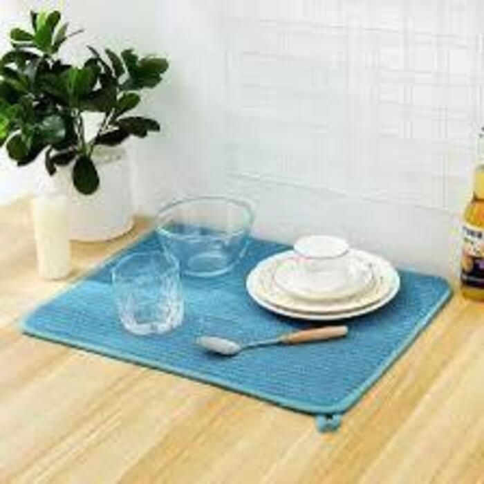 TAPIS SÉCHAGE DE VAISSELLE EN MICROFIBRE ULTRA ABSORBANT