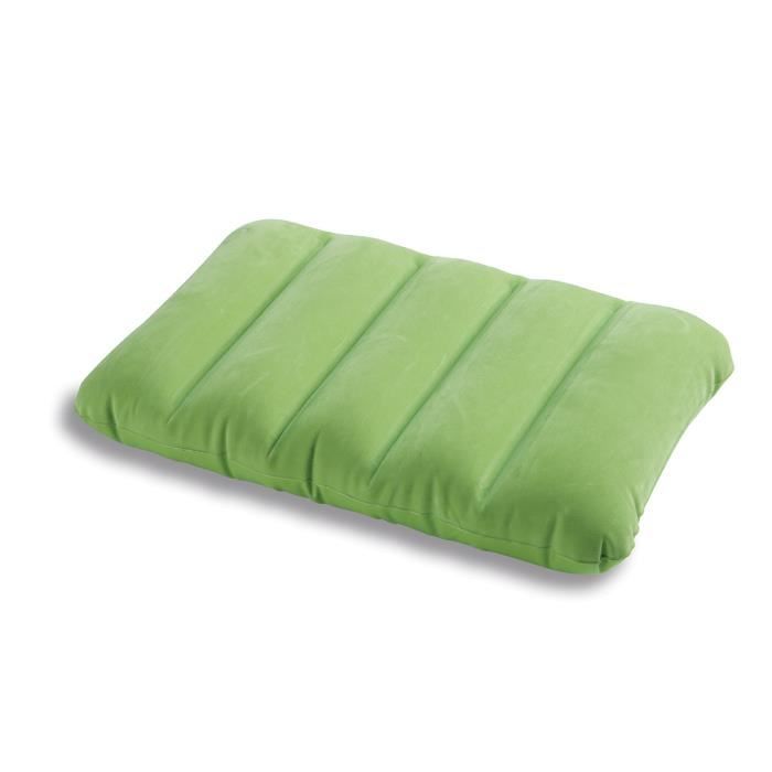 Oreiller Gonflable INTEX Pop Jaune - Pour Adulte - Meuble de Chambre