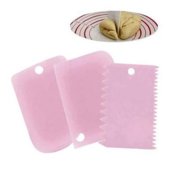 Grattoir à Dessert, Coupes pâtisseries multifonctions, Ensemble de 3 Spatules .