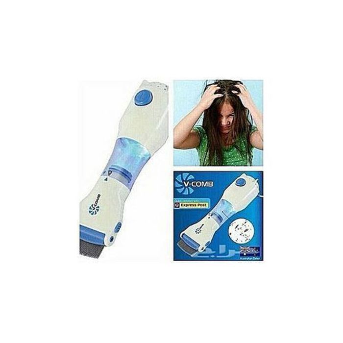 Peigne aspirateur anti poux - Naturel - Électrique - Réutilisable - Avec filtre - Inclus brosse de nettoyage