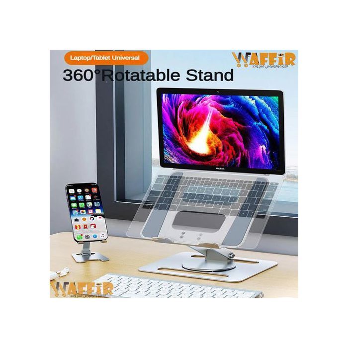 Support Portable Réglable en Alliage d'aluminium Socle Pour PC Notebook Tablette TPTP