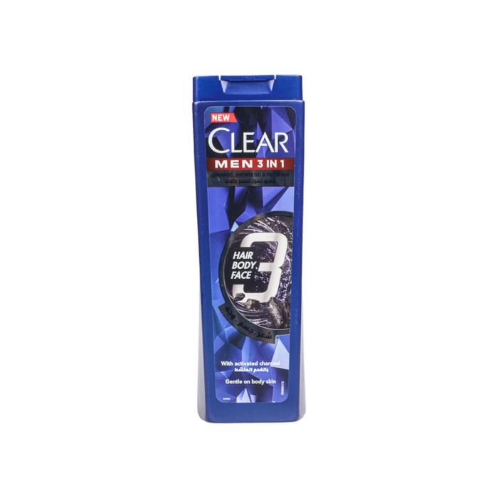 SHAMPOING CHEVEUX VISAGE CORPS CLEAR 3IN1 360 ML