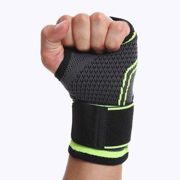 Bandes poignet èlastique de compression réglables Support du canal carpien gym sport bracelet