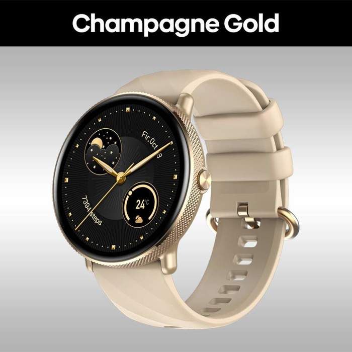 Zeblaze GTR 3 Pro - Montre Intelligente AMOLED Affichage 316L En Acier Inoxydable - Gold