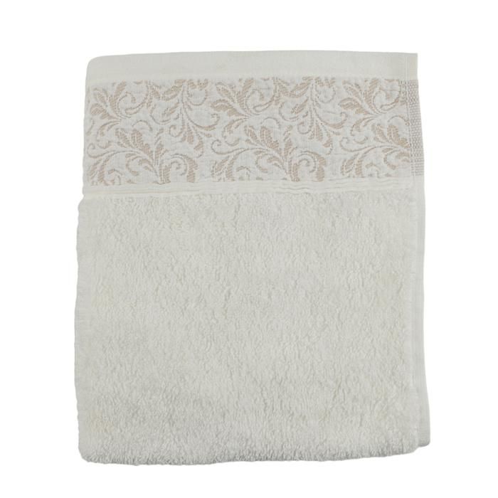 SERVIETTE JACQUARD 40X70 500 GSM M0770BLANC
