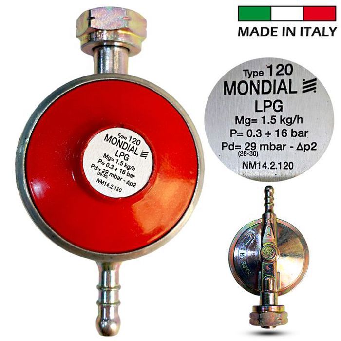 Detendeur à Gaz, pour chauffe eau gaz - Regulateur fixe 1.5KG/h,