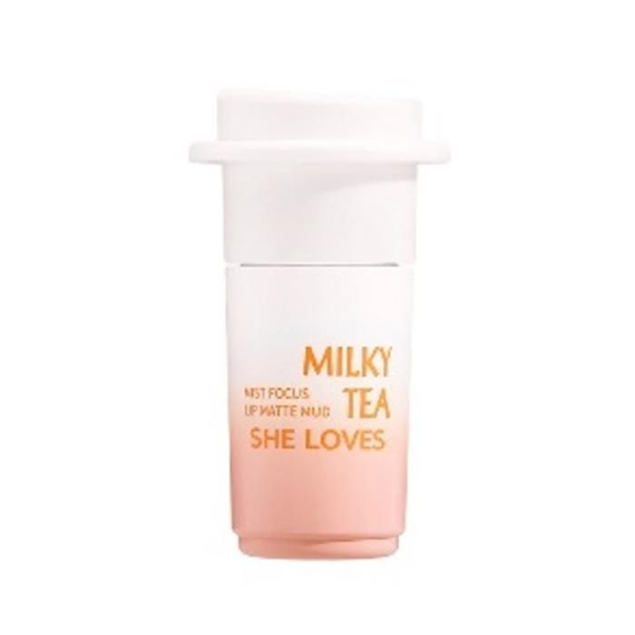 SHELOVES Gloss à Lèvres Mat Milk Tea Lip Mud Matte 06 CORAL