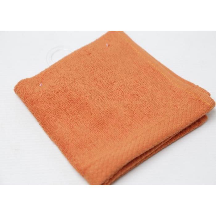 Serviette à mains - Damas - Orange - 500g - 30x30 cm - Tissu absorbant