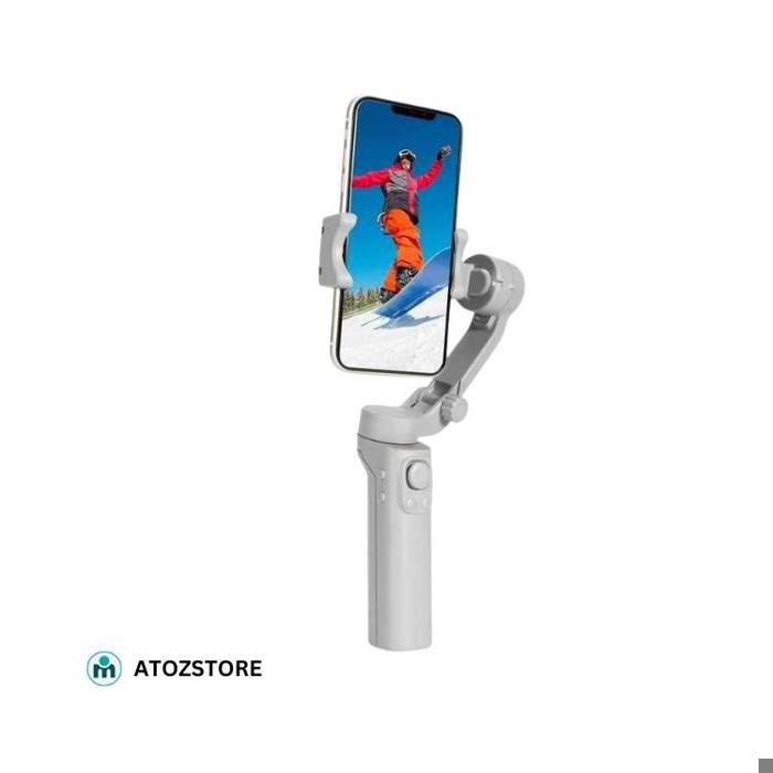 Stabilisateur Smartphone F5 – Gimbal 3 Axes Pliable avec Suivi de Visage, Zoom et Time Lapse