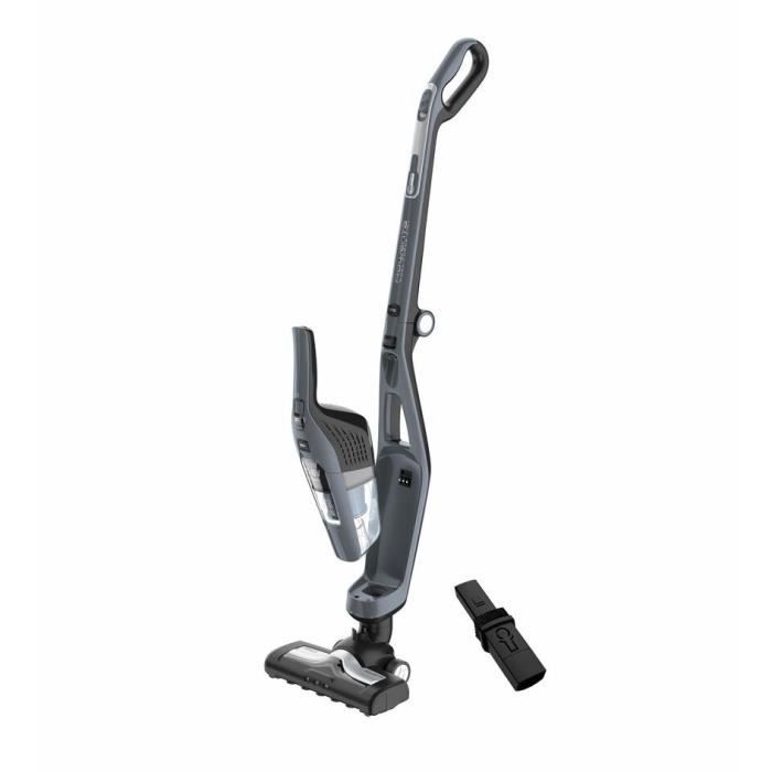ROWENTA Aspirateur balai sans fil 2en1, Aspirateur à main intégré, Autonomie jusqu’à 75 min, Léger, Tête d’aspiration LEDs RH6756WO