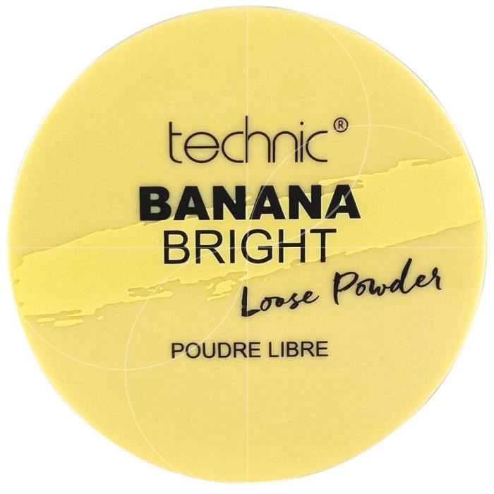 Poudre libre - Technic - Banana Bright - 10g - Jaune - Ultra fine et soyeuse