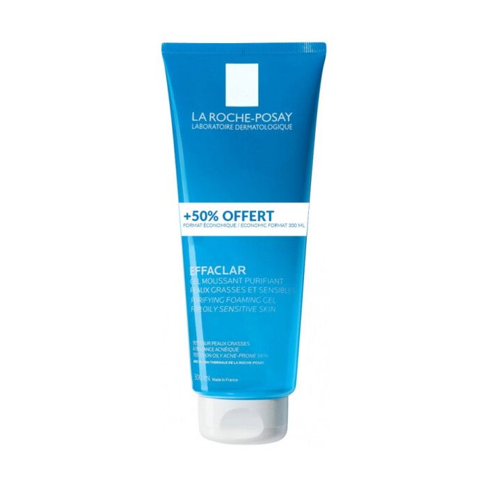 Gel Moussant - La Roche-Posay - Effaclar - 300ml - Peau Grasse - Acnéique - Sans Alcool