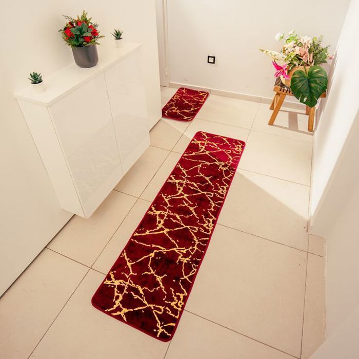 Tapis de cuisine - GENERIC - Galaxie - Rouge - 50x180 cm - 40x74 cm