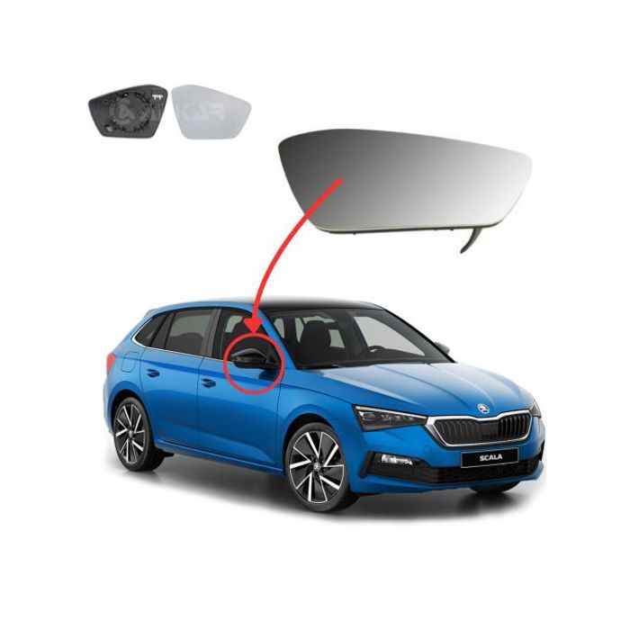 Verre Retroviseur Droit Skoda Scala