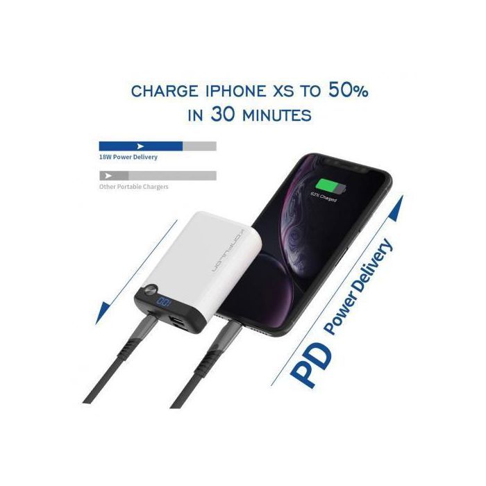 Konfulon Power Bank 10000mAh Fast Charge QC 3.0 Portable Dual Port pour iPhone 11/12/13