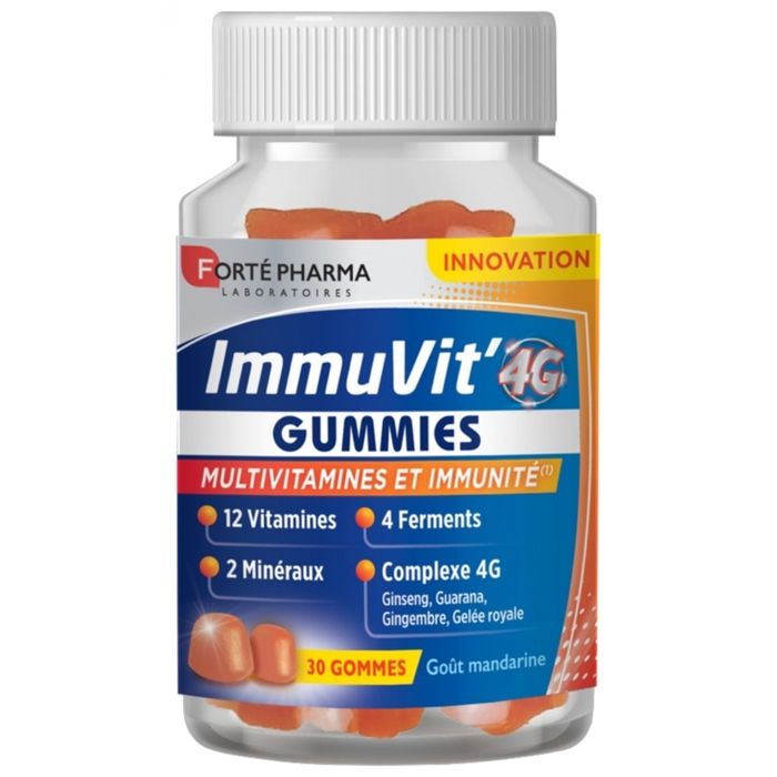 Forté Pharma ImmuVit'4G 30 Gummies - Multivitamines et Immunité