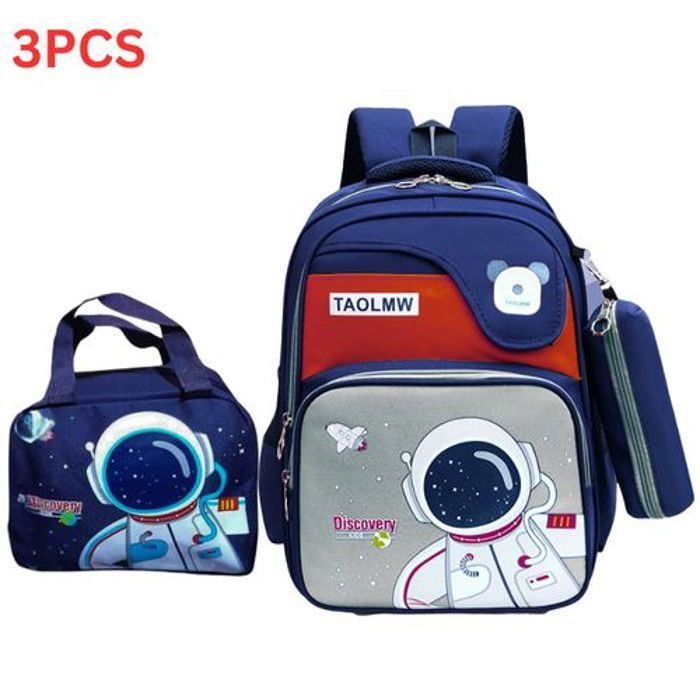 Ensemble de 3p pour le scolaire: un sac à dos, une trousse et un sac à déjeuner