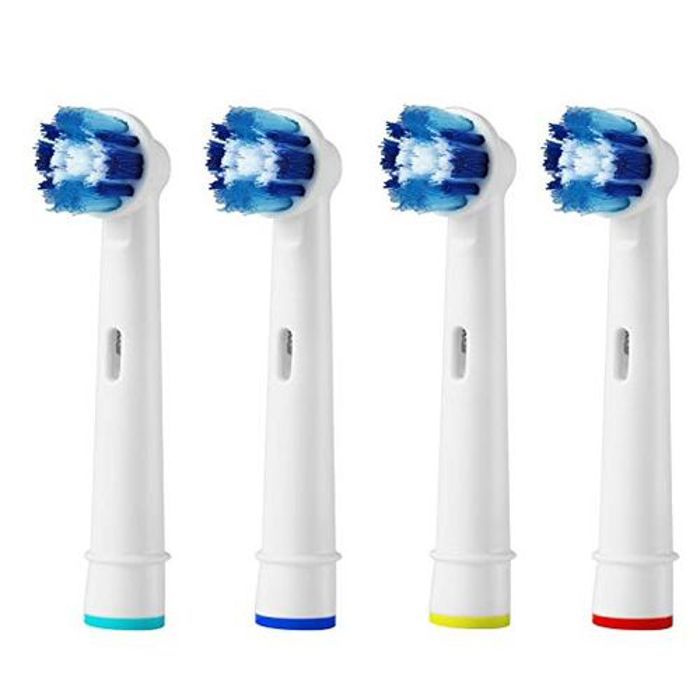 Têtes de brosse de rechange - GENERIC - 4 pièces - Compatible Oral B - Poils souples - Nettoyage efficace