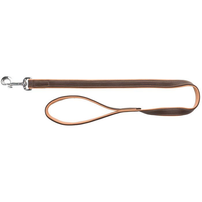 Laisse - Trixie - Active Comfort - 1m - Marron - Peau naturelle