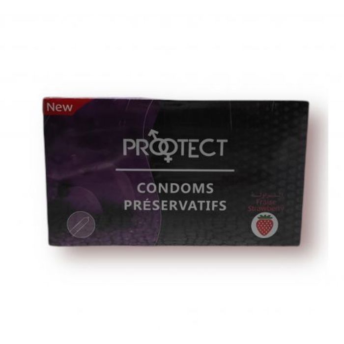 Protect BOITE DE 144 PRÉSERVATIFS ARÔME DE FRAISE PROTECTION MAXIMALE