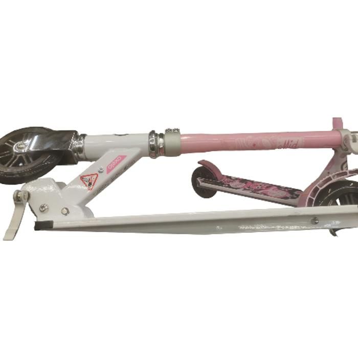 Trottinette - OXÉLO - MID 1 - Blanc Rose - 2 Roues - Pour Enfant de 3 à 50 kg