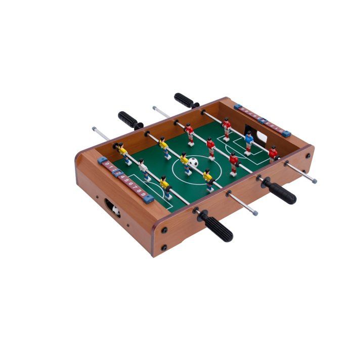 Babyfoot - Mini foot en Bois Compact - Idéal pour Enfants - Durable - Facile à Ranger