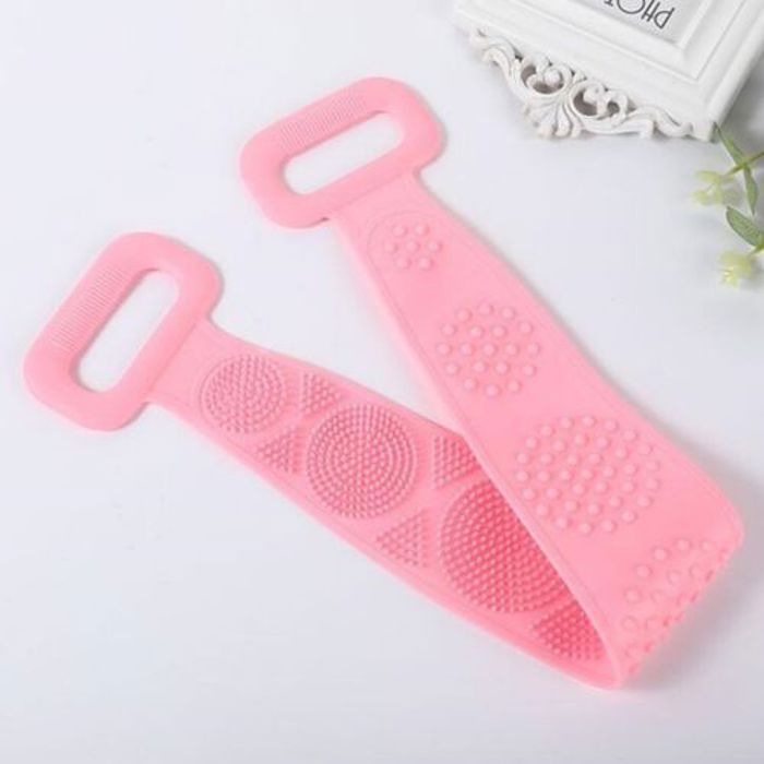 Scrubber arrière en silicone long  Nettoyant pour le dos, Brosse de douche pour corps