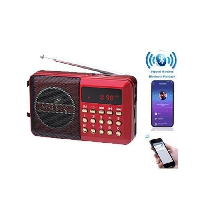 Lecteur MP3 - JOC - Radio Rechargeable - Bluetooth - FM - Portable