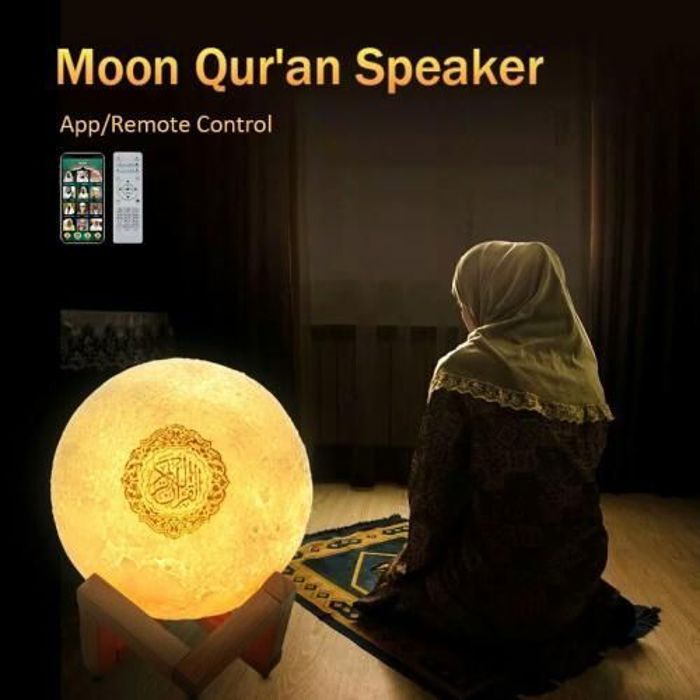 Haut-parleur Bluetooth - Magic Lune - Coran - 8 Go - 14 langues - Télécommande incluse