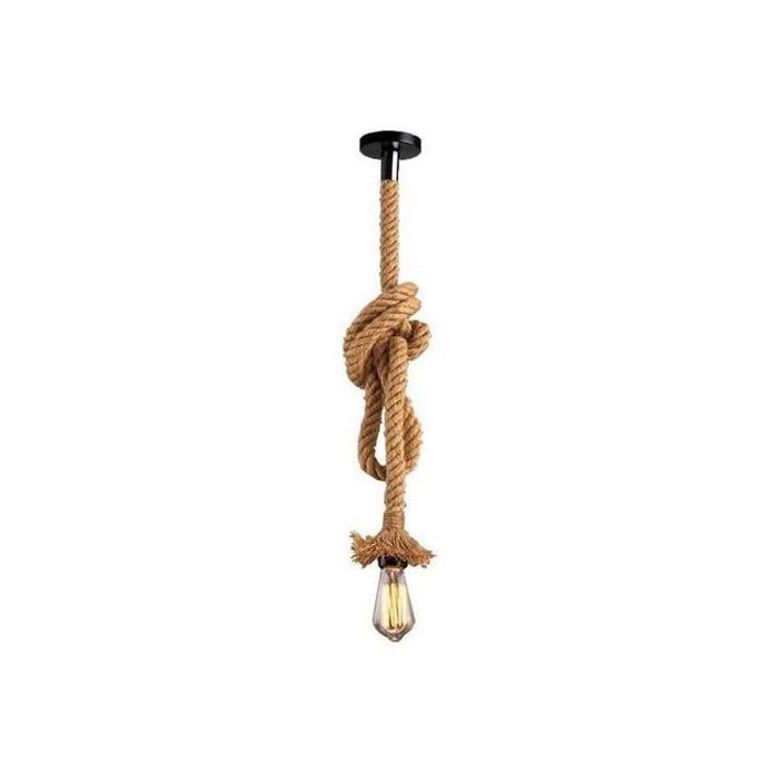 Lampe Suspension Rétro en corde de 1,5 Mètre (Sans Ampoule) -E27-