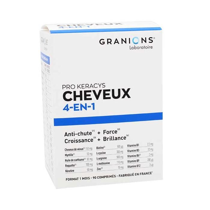 Granions Pro Keracys Cheveux 4 en 1 90 comprimés